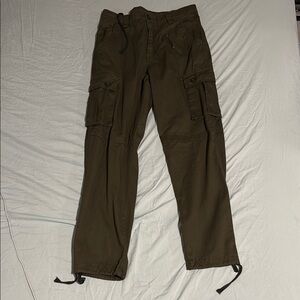 SHEIN Green Cargo Pants with Adjustable Ankle Cords